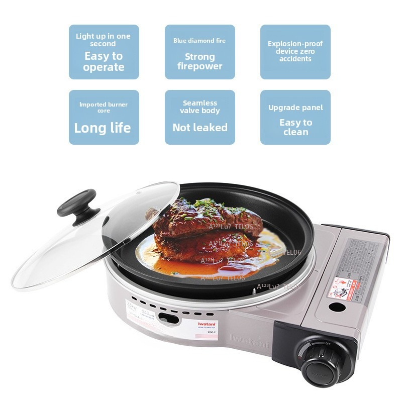 Camping Cooking Gas - Portable Windproof Gas Stove Butane Burner