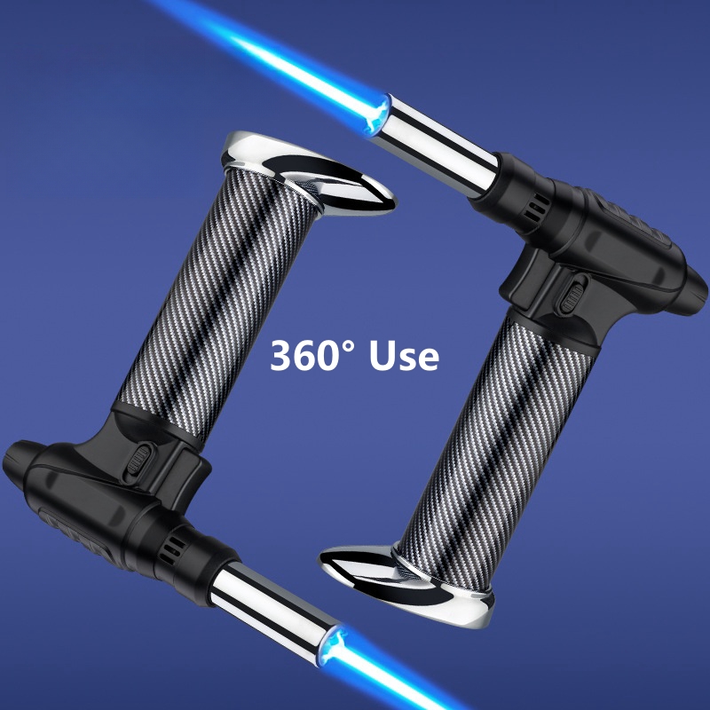 Camping Cooking Gas - 360° Ignition Butane Gas Lighter Integrated