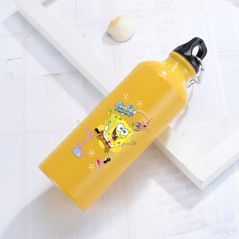 Camping Cooking Tin - SpongeBobs Aluminum Water Bottle Outdoor Bike