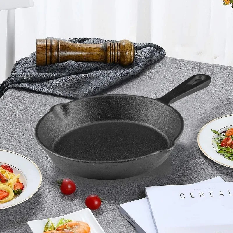 Skillet Cast Iron Camp - 1pcs 14CM Camping Indoor and Outdoor