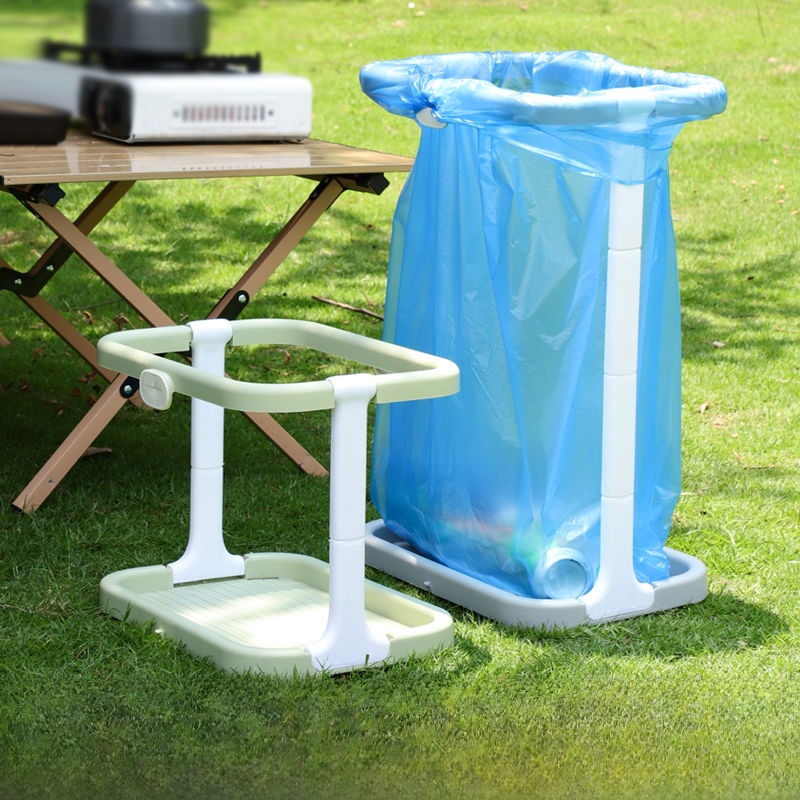 Camping Cooking Utensil Holder - Outdoor Portable Waste Bag Stand Camping