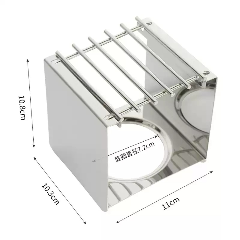 Camping Cooking Tin - Stainless Steel Square Coffee Stove Stand