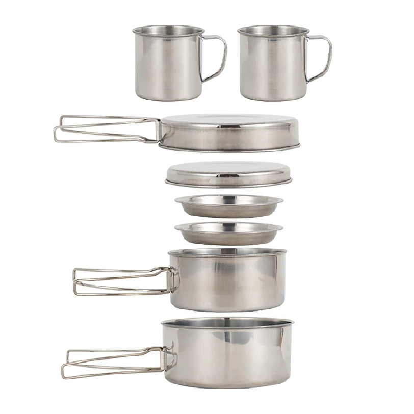 8pcs/Set Camping Cookware Mess - Camping Cooking Recipes recension och pris