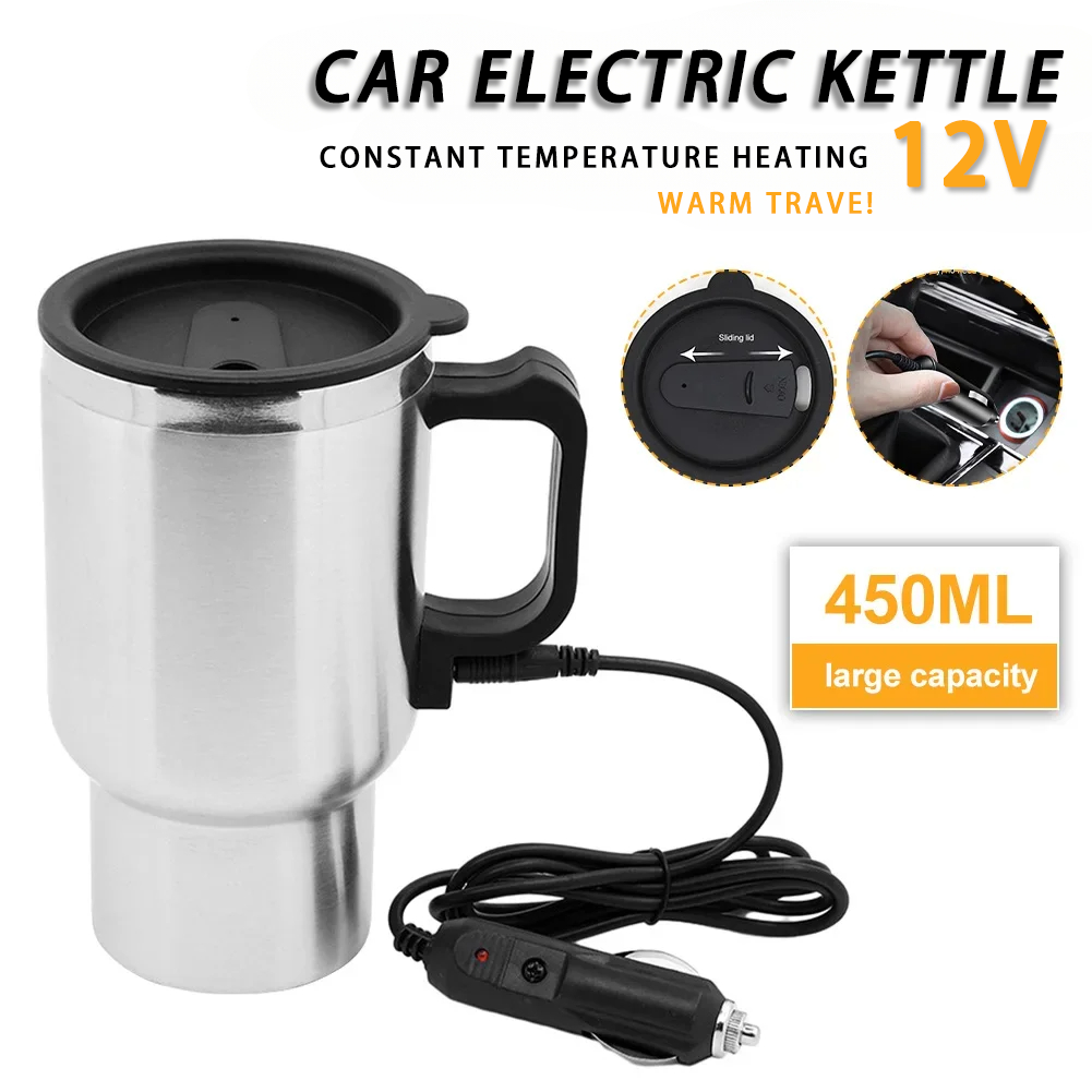 Electric Heating Car Kettle DC - Camping Cooking Tin recension och pris