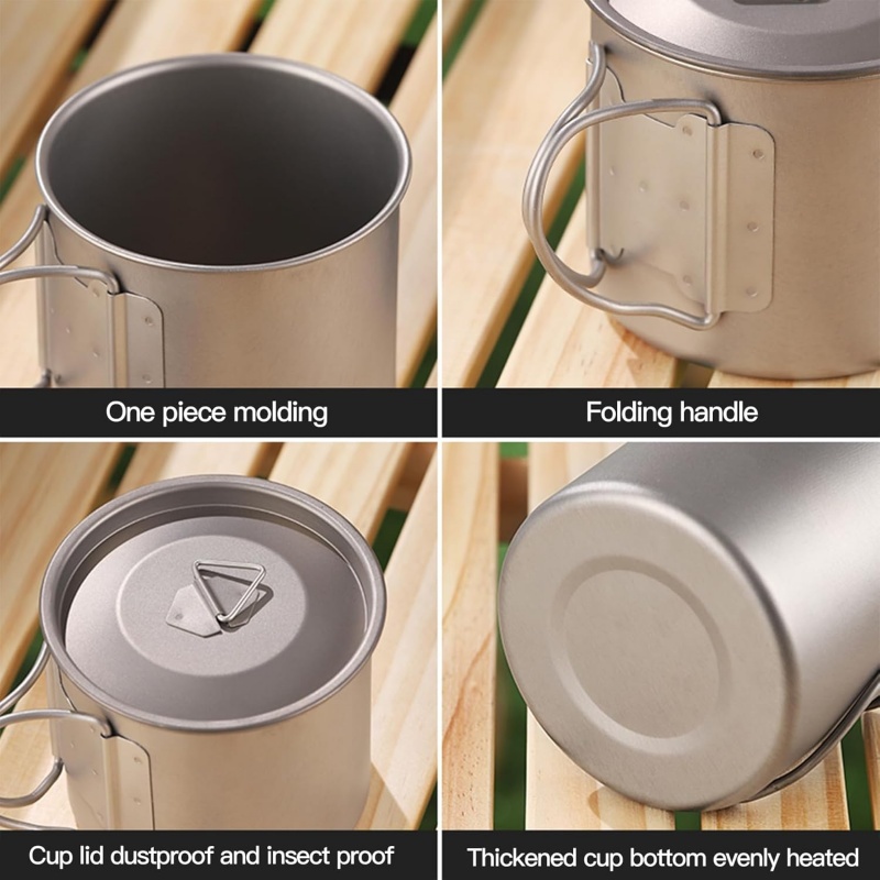 Titanium Camping Mug with Fold - Camping Cooking Recipes recension och pris