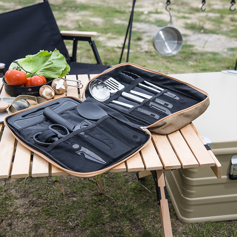 8pcs Camping Kitchen Cookware  - Camping Cooking Recipes recension och pris