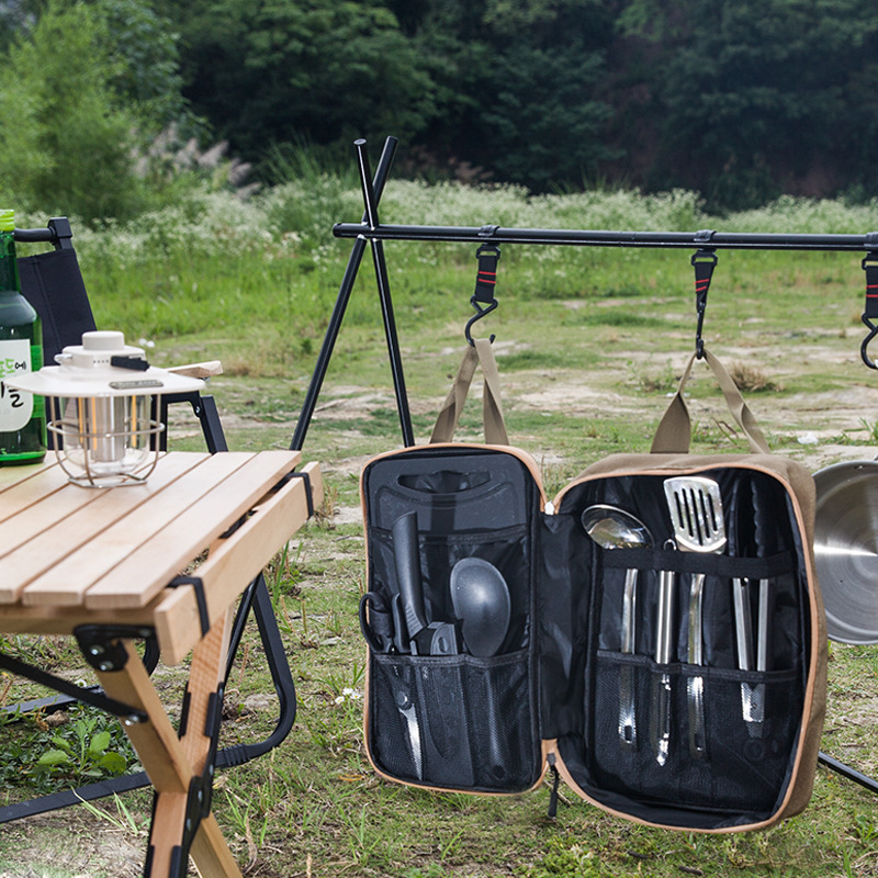 8pcs Camping Kitchen Cookware  - Camping Cooking Recipes recension och pris