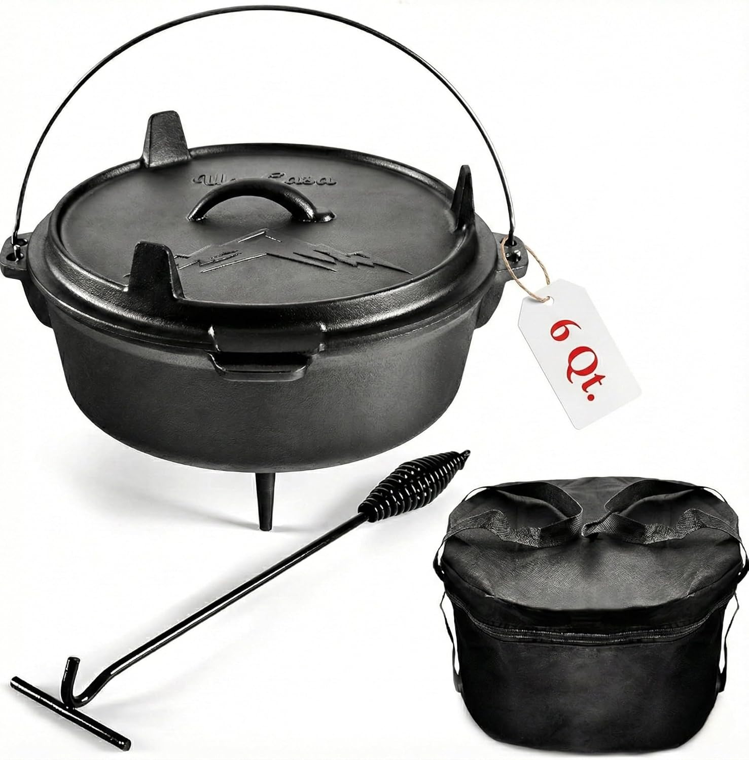 Pre-Seasoned Cast Iron Camping - Camp Dutch Oven Cast recension och pris