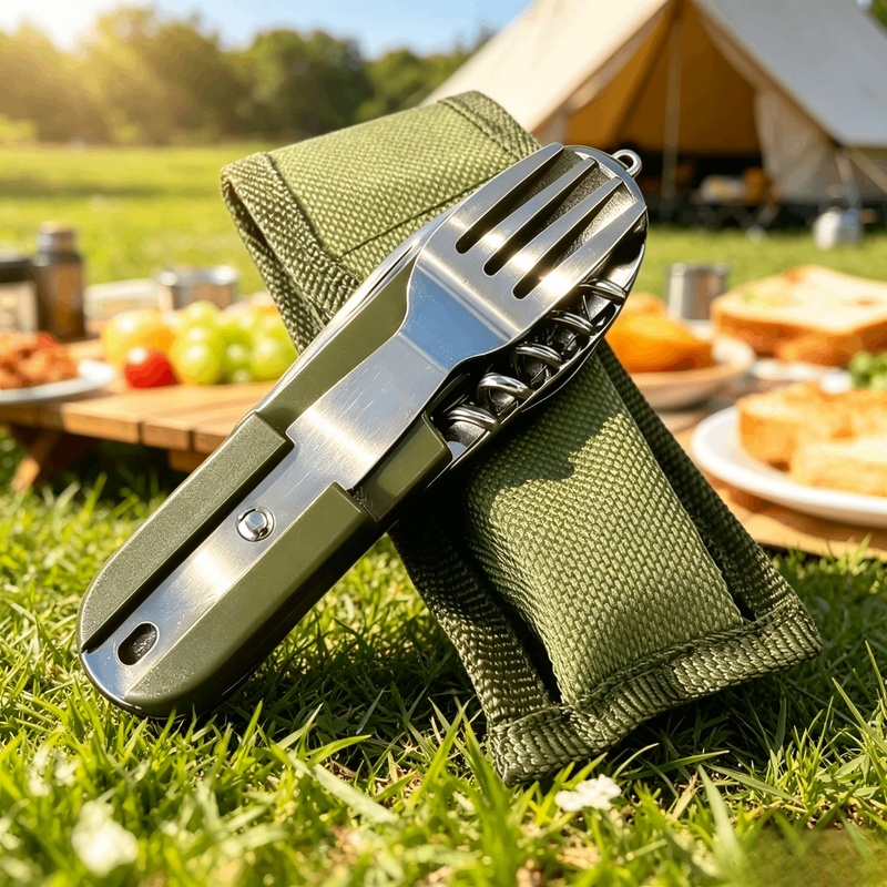 Stainless Steel 7 in 1 Camping - Camping Cooking Knife Set recension och pris