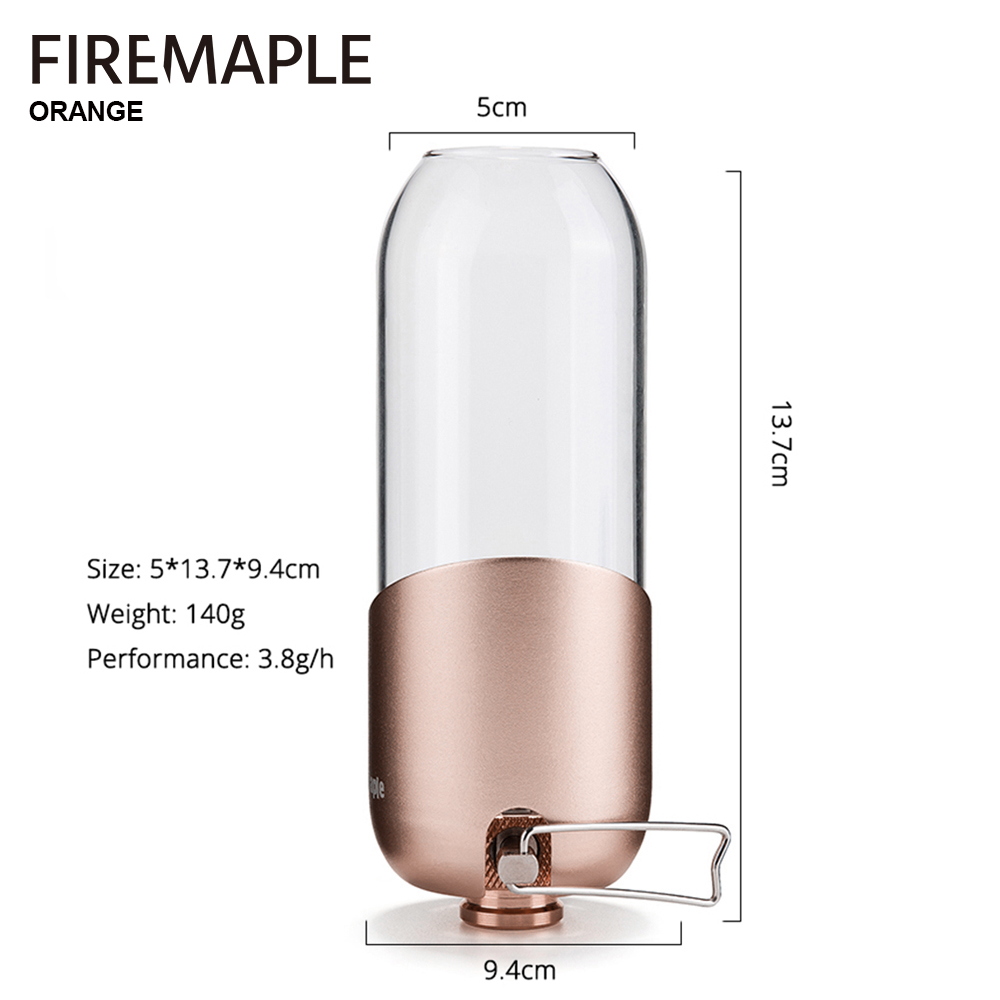 Fire Maple Orange Gas Lantern  - Camping Cooking Light recension och pris