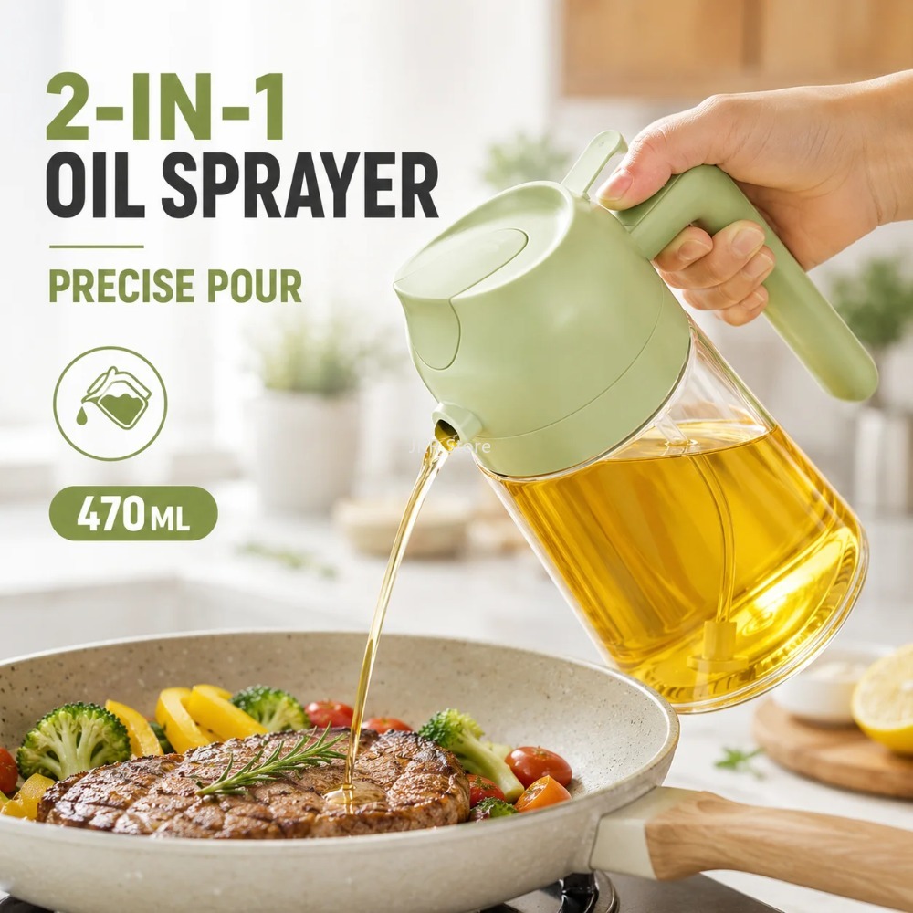 2 in 1 Olive Oil Sprayer Dispe - Camping With Cooking recension och pris