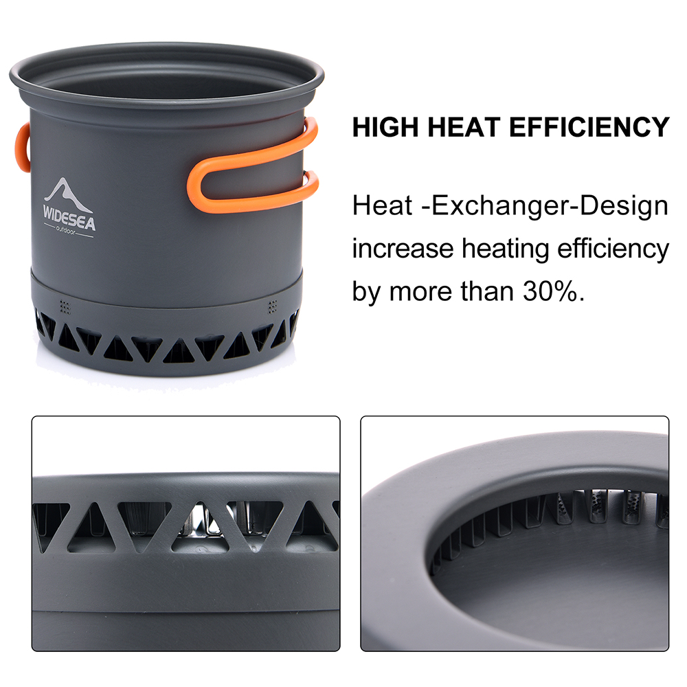 Widesea Camping Pot 1.3L 2.3L  - Camping Cooking Bundle recension och pris