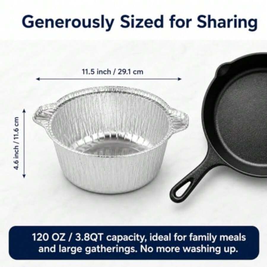 12 Pack Disposable Pot With Li - Camping Cooking Pan recension och pris