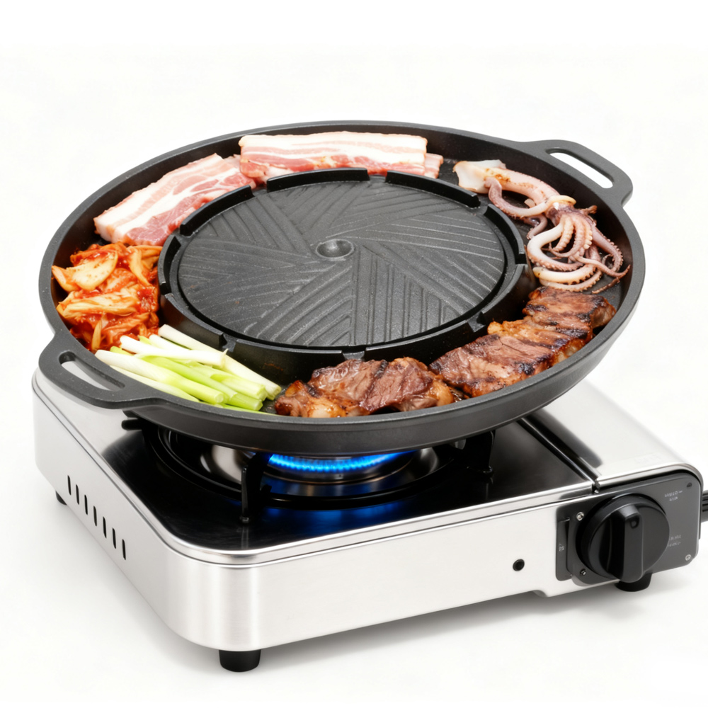 KOSUN Korean BBQ Grill Pan 2 i - Camping Cooking Equipment recension och pris