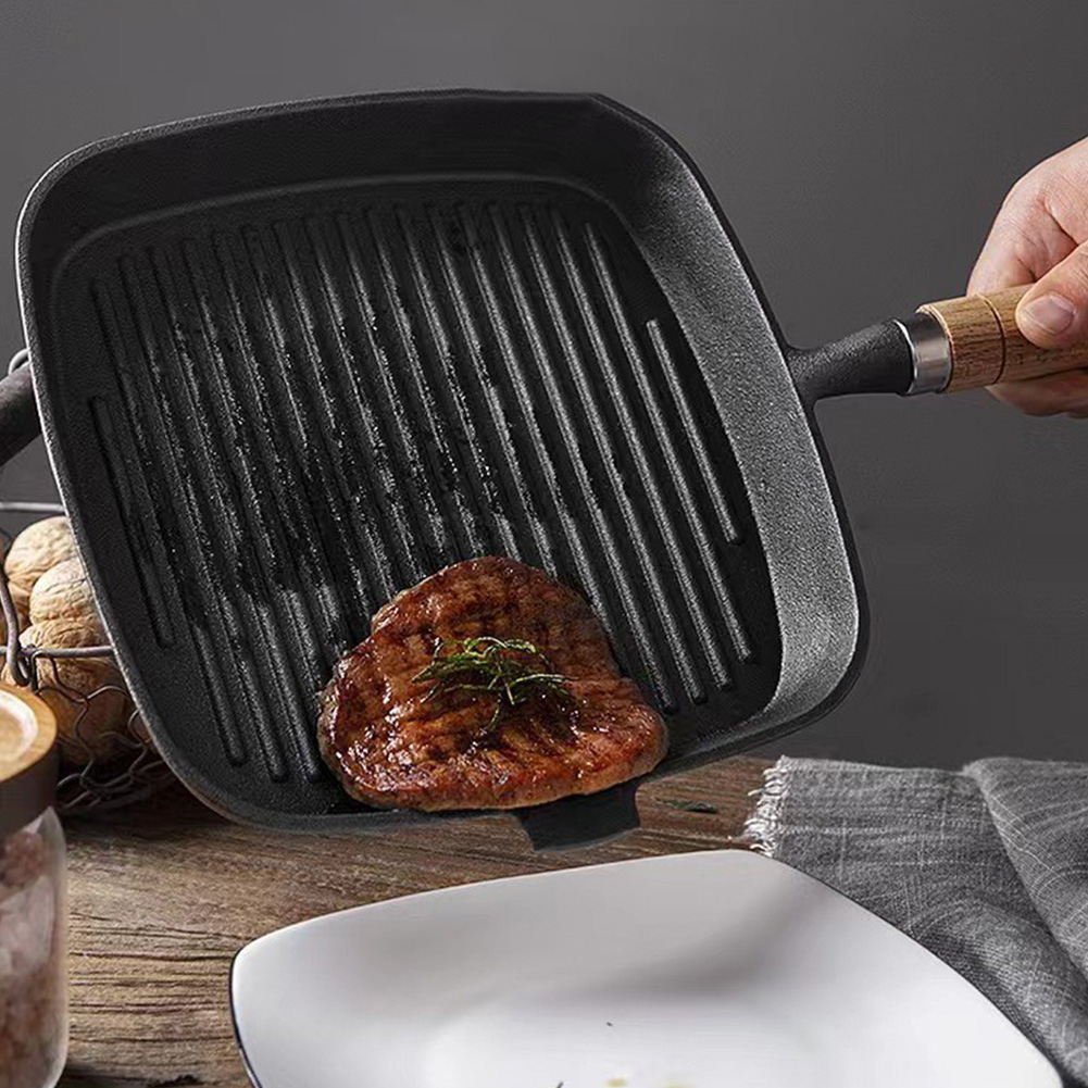 Iron Skillet Uncoated Non-stic - Skillet Cast Iron Camp recension och pris