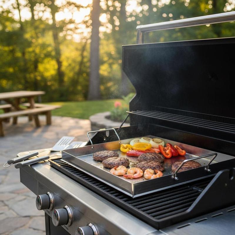 Universal Flat Top Griddle 18x - Camping Cooking Gas recension och pris