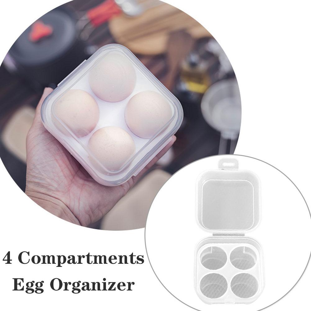 4 Grid Egg Storage Box Portabl - Camping Cooking Utensil Holder recension och pris