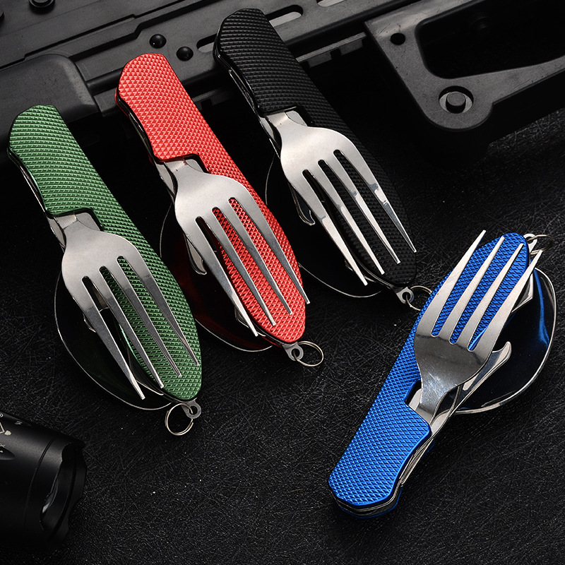 4 in1 Foldable Camping Utensil - Camping Cooking Knife Set recension och pris