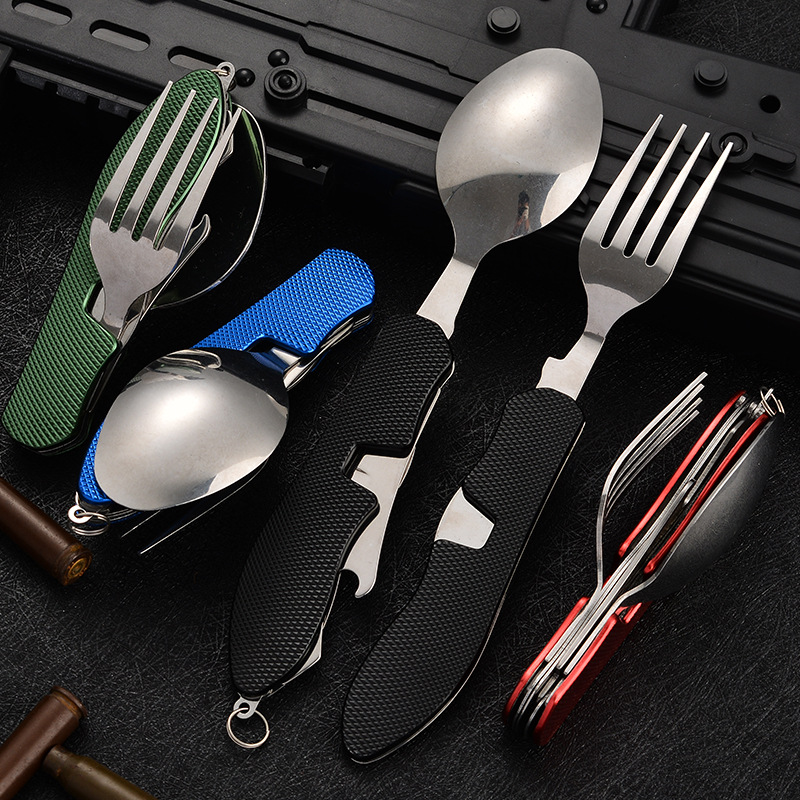 4 in1 Foldable Camping Utensil - Camping Cooking Knife Set recension och pris