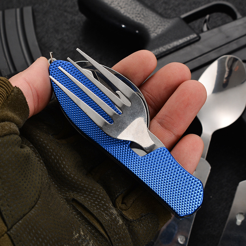 4 in1 Foldable Camping Utensil - Camping Cooking Knife Set recension och pris