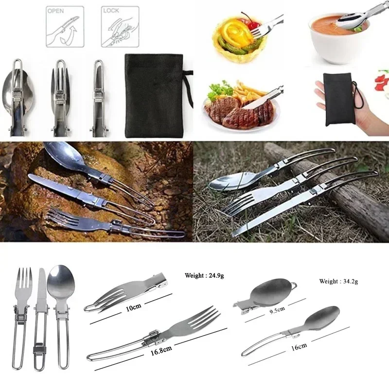 New Camping Pot  Portable Outd - Camping Cooking Knife Set recension och pris