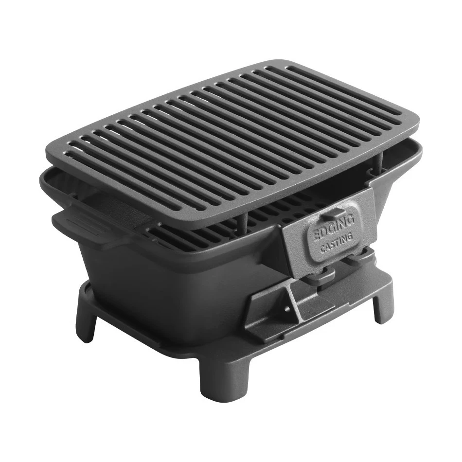 Uncoated barbecue charcoal sto - Camping Cooking Cast Iron recension och pris