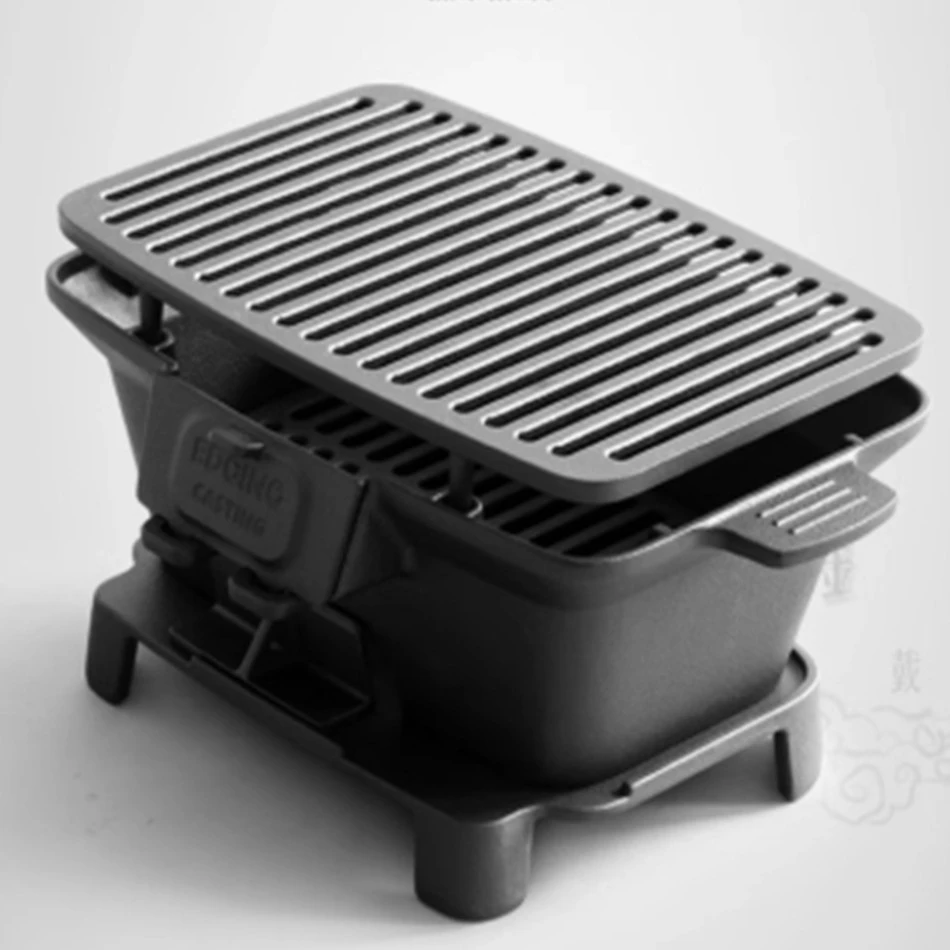 Uncoated barbecue charcoal sto - Camping Cooking Cast Iron recension och pris