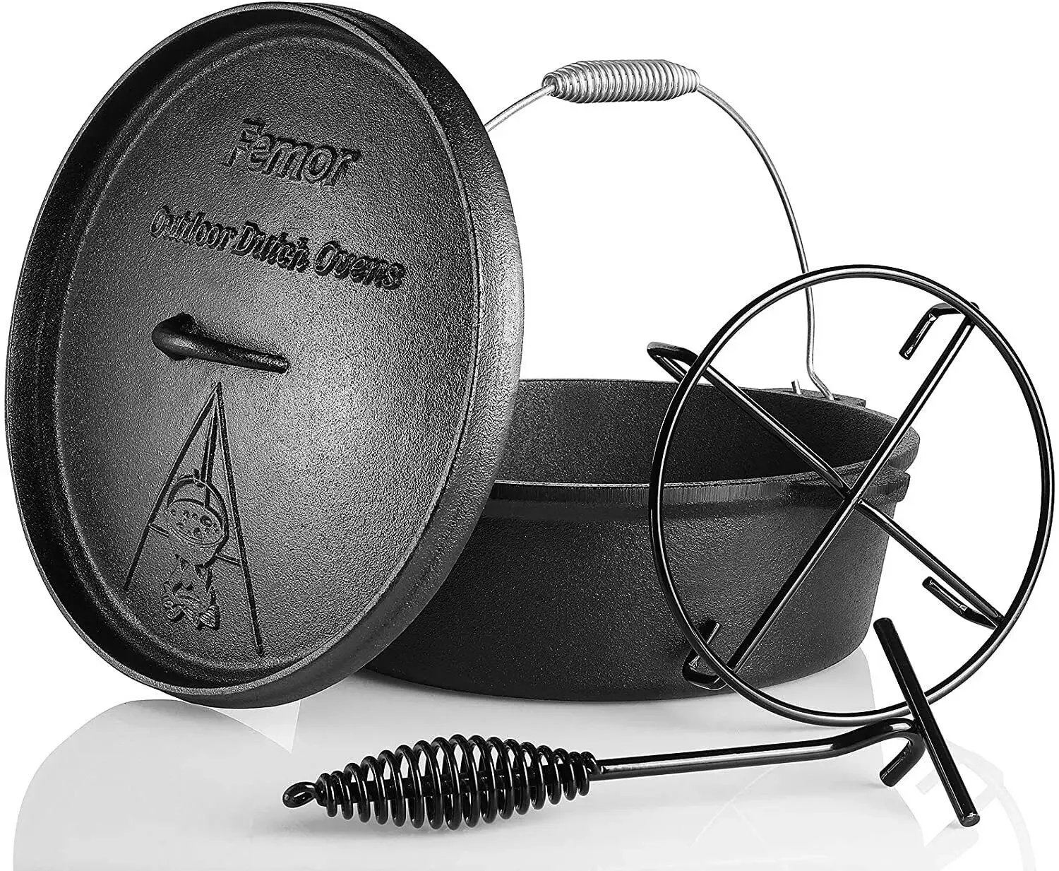 Femor Dutch Oven Cast Iron 5,8 - Camp Dutch Oven Cast recension och pris