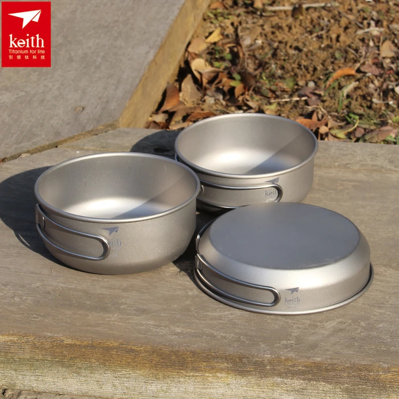 Keith 3PCS Titanium Cookware P - Camping Cooking Equipment recension och pris