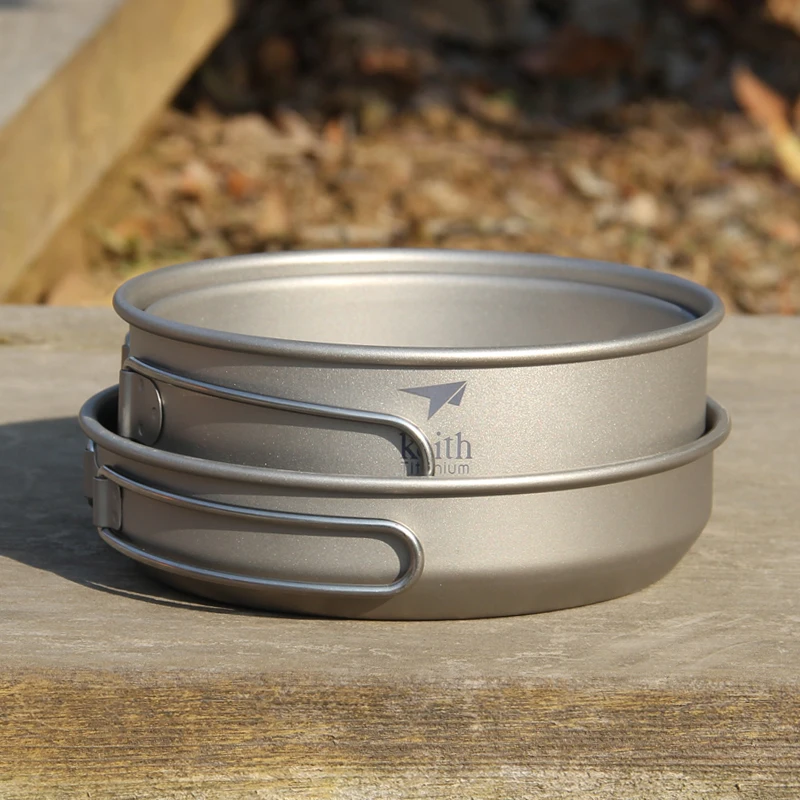 Keith 3PCS Titanium Cookware P - Camping Cooking Equipment recension och pris