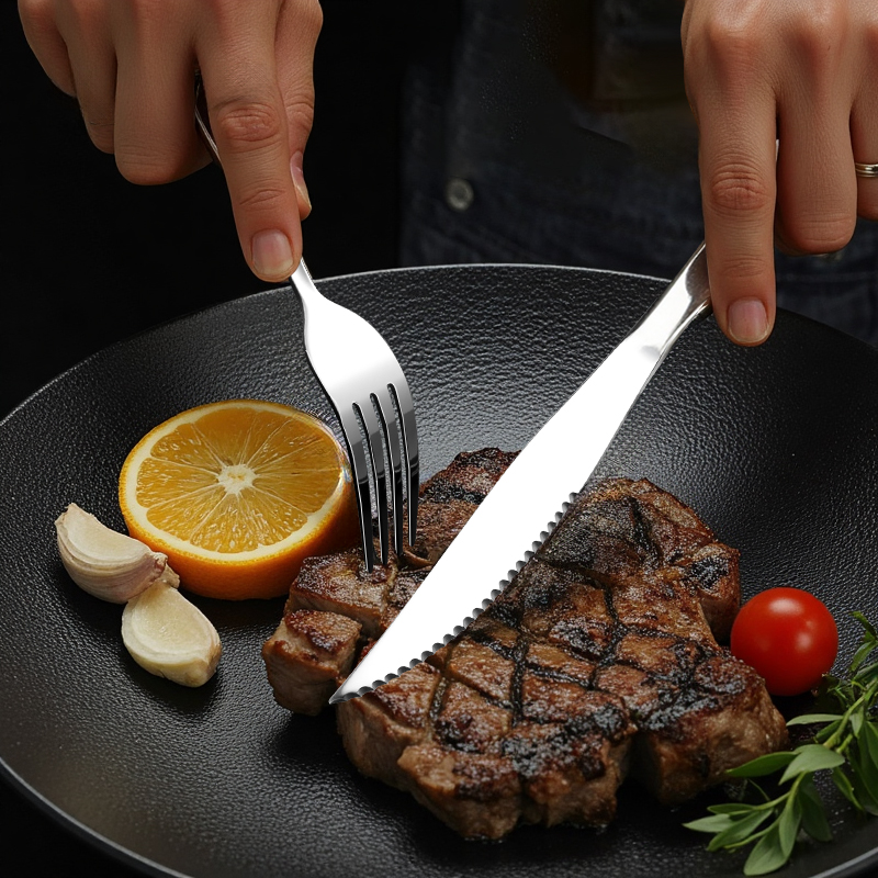 High-End Stainless Steel Trave - Camping Cooking Knife Set recension och pris