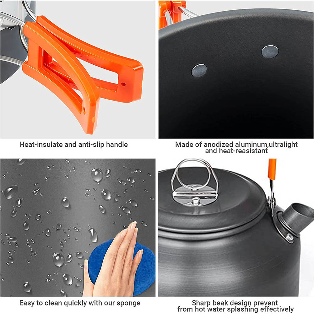 1pcs/1set Camping Cookware Kit - Camping Cooking Recipes recension och pris