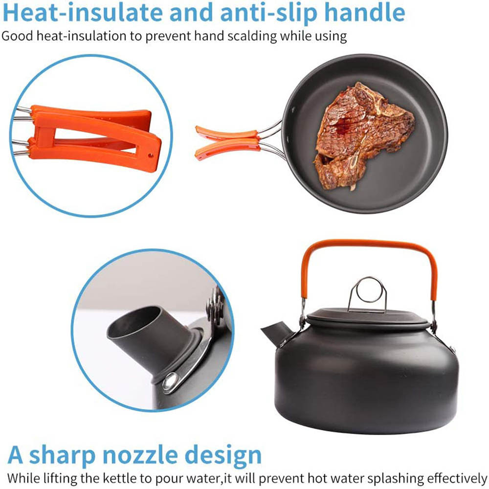 1pcs/1set Camping Cookware Kit - Camping Cooking Recipes recension och pris