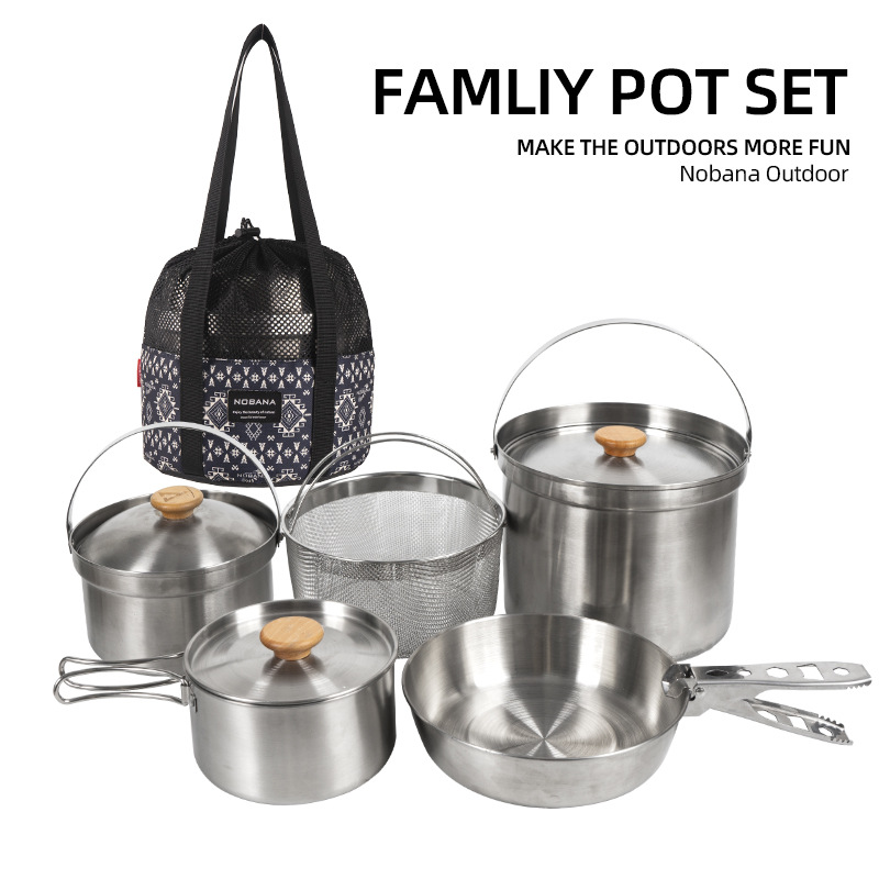 NOBANA Newest Outdoor Stainles - Camping Cooking Recipes recension och pris