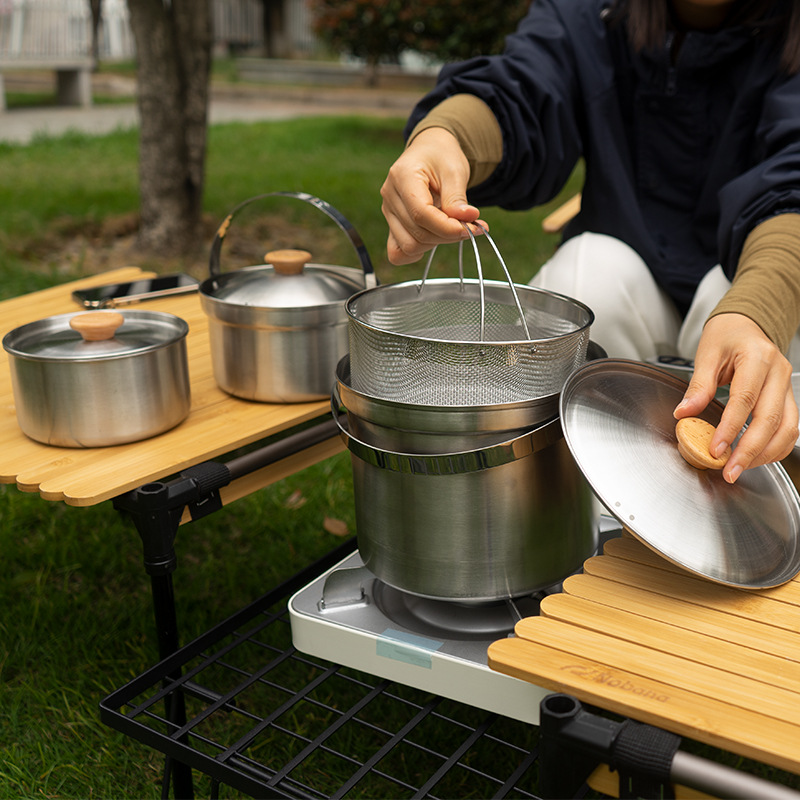 NOBANA Newest Outdoor Stainles - Camping Cooking Recipes recension och pris