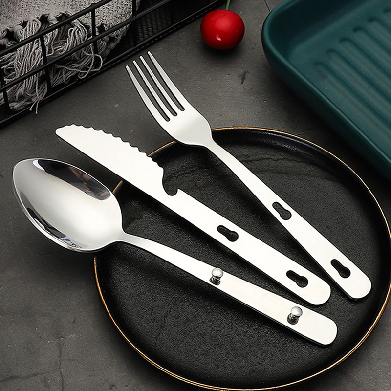 3pcs/set Portable Stainless St - Camping Cooking Knife Set recension och pris