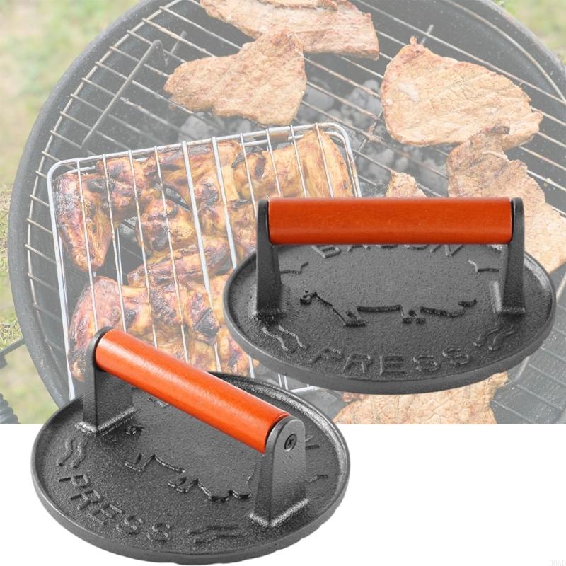 D0AD Cast Iron Patty Press wit - Camping Cooking Cast Iron recension och pris