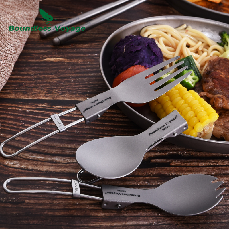 Boundless Voyage Titanium Camp - Camping Cooking Knife Set recension och pris
