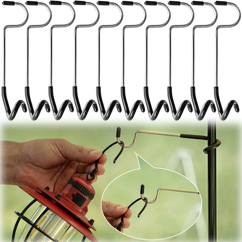 1-10PCS Camping Tent S Hook St - Camping Cooking Hanger recension och pris