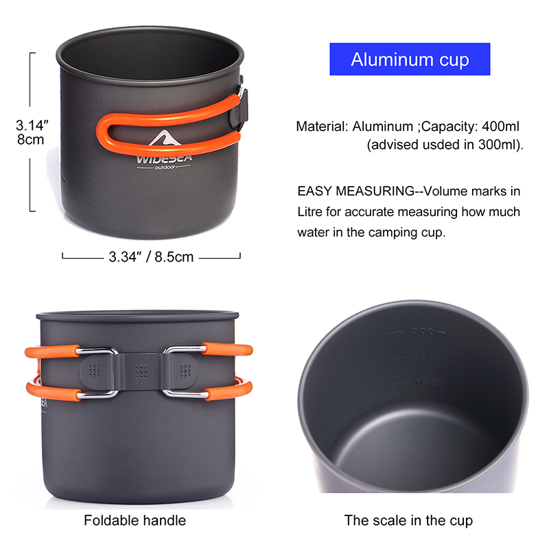 Widesea Camping Cookware Set O - Camping Cooking Knife Set recension och pris