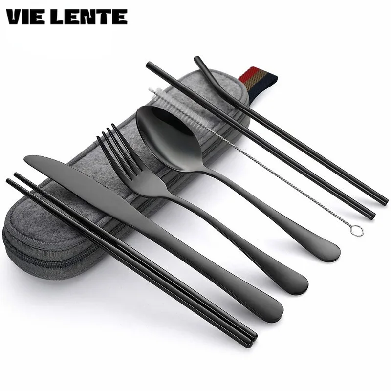 8Pcs/set Tableware Reusable Tr - Camping Cooking Knife Set recension och pris