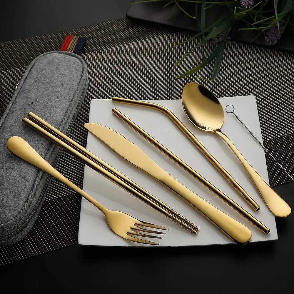 8Pcs/set Tableware Reusable Tr - Camping Cooking Knife Set recension och pris