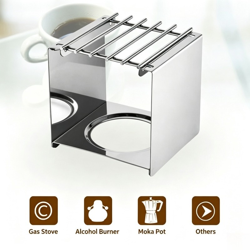 Stainless Steel Square Coffee  - Camping Cooking Tin recension och pris