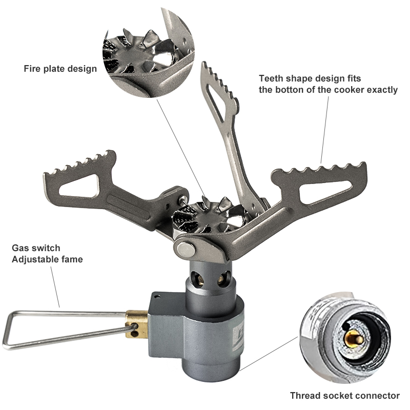 BRS Outdoor Gas Stove Mini Cam - Camping Cooking Butane recension och pris
