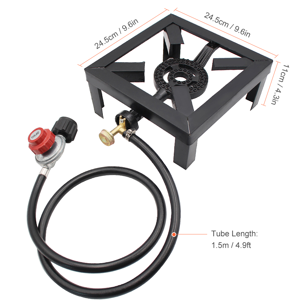 Tomshoo 8KW Gas Boiling Ring C - Camping Cooking Cast Iron recension och pris