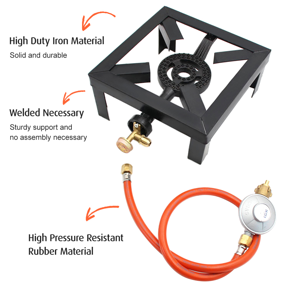 Tomshoo 8KW Gas Boiling Ring C - Camping Cooking Cast Iron recension och pris