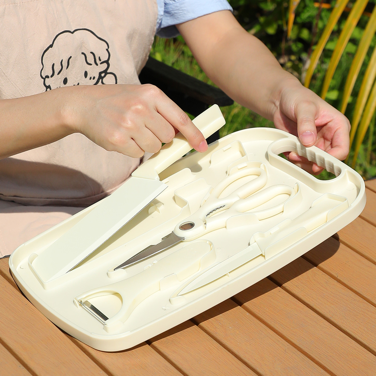 Portable Outdoor Picnic Set Kn - Camping Cooking Knife Set recension och pris