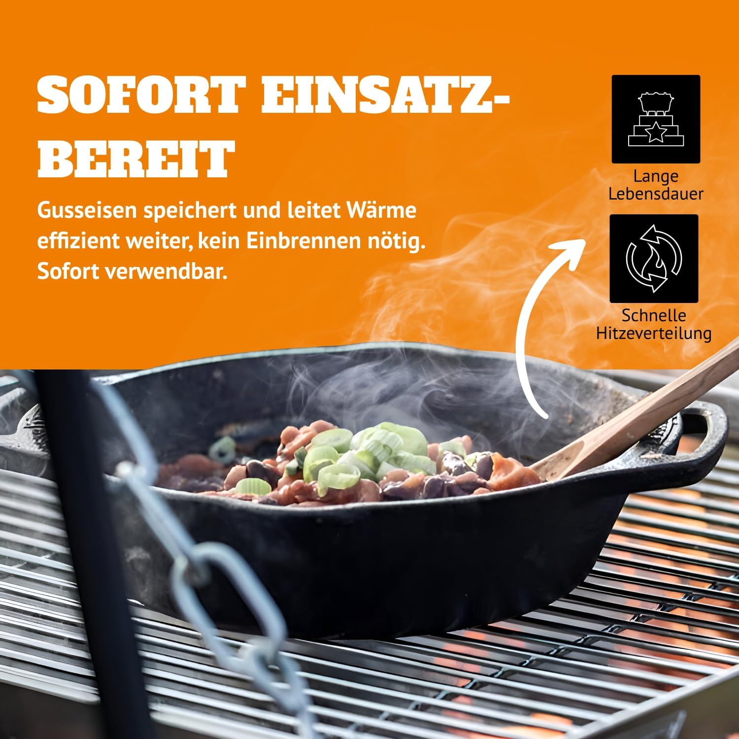 14-Inch Pre-Seasoned Cast Iron - Skillet Cast Iron Camp recension och pris