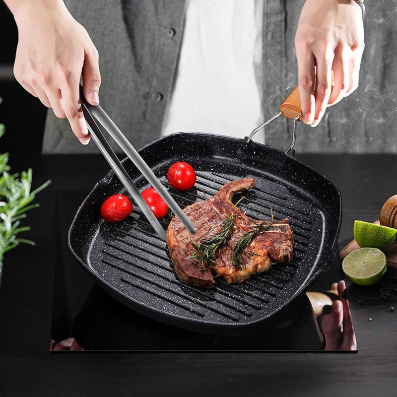 Square Grilling Skillet Steak  - Skillet Cast Iron Camp recension och pris
