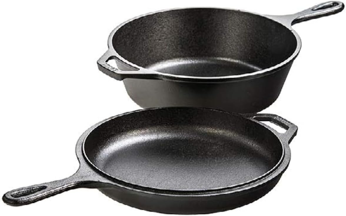 2-in-1 Cast Iron Combo Cooker: - Skillet Cast Iron Camp recension och pris